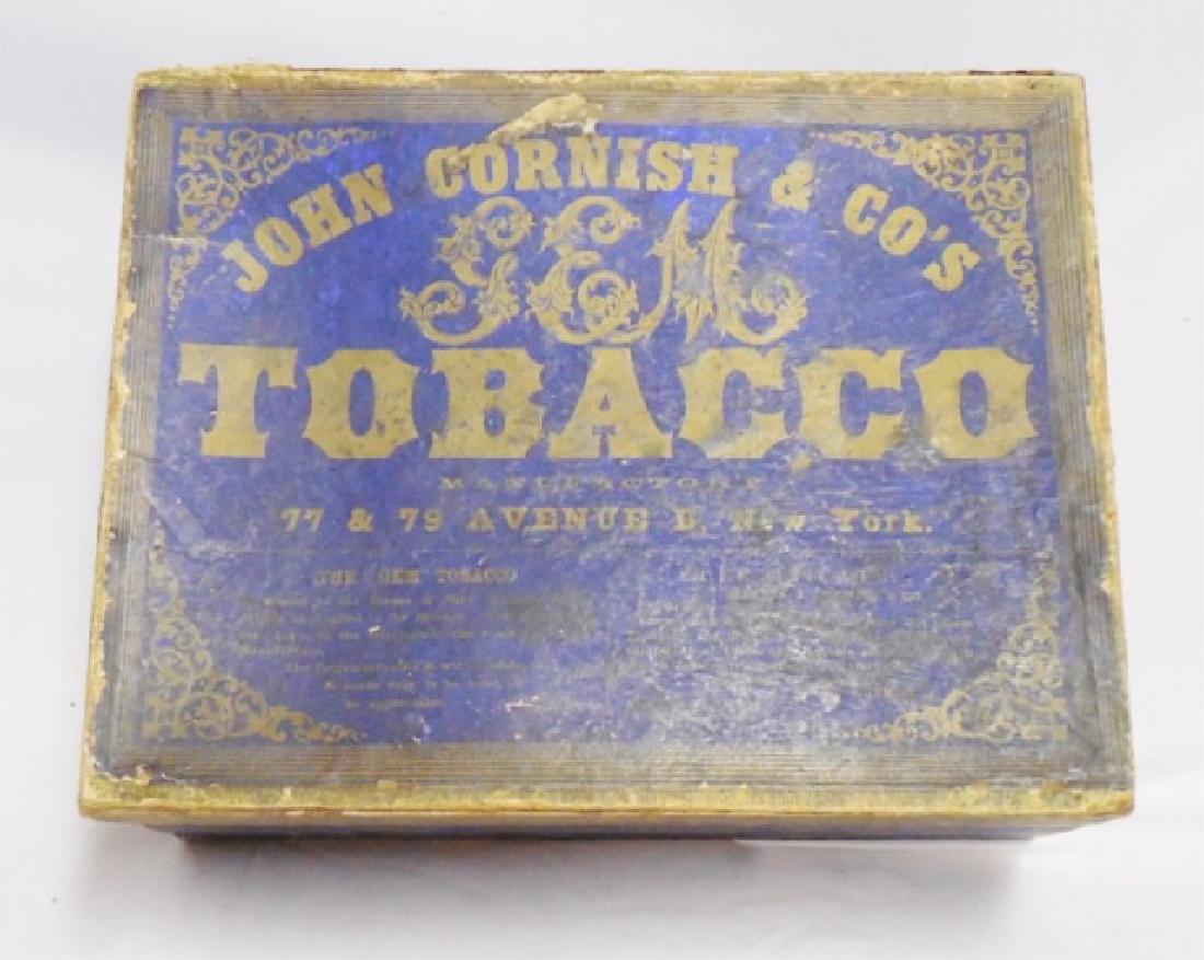 Tobacco Box with Lid: John Cornish and Co's Gem Tobacco