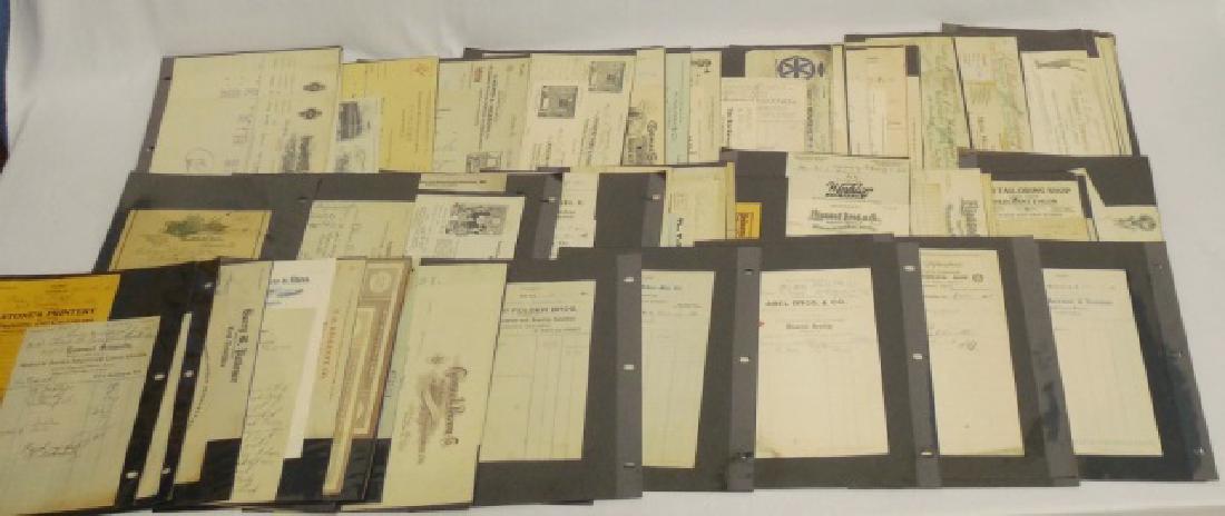 Lot of Approx. 100+ Pieces of Assorted Ephemera: includes clothing, pen, and optician related correspondence, letterheads, advertisements, sales receipts, and others