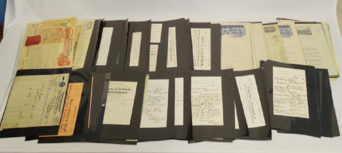 Lot of Approx. 100+ Pieces of Assorted Ephemera: includes bakers, seeds, and manufacturers correspondence, letterheads, advertisements, sales receipts, and others