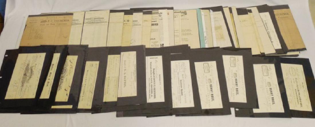 Lot of Approx. 100+ Pieces of Assorted Ephemera: includes druggists, manufacturers, and radio and tv related correspondence, letterheads, advertisements, sales receipts, and others
