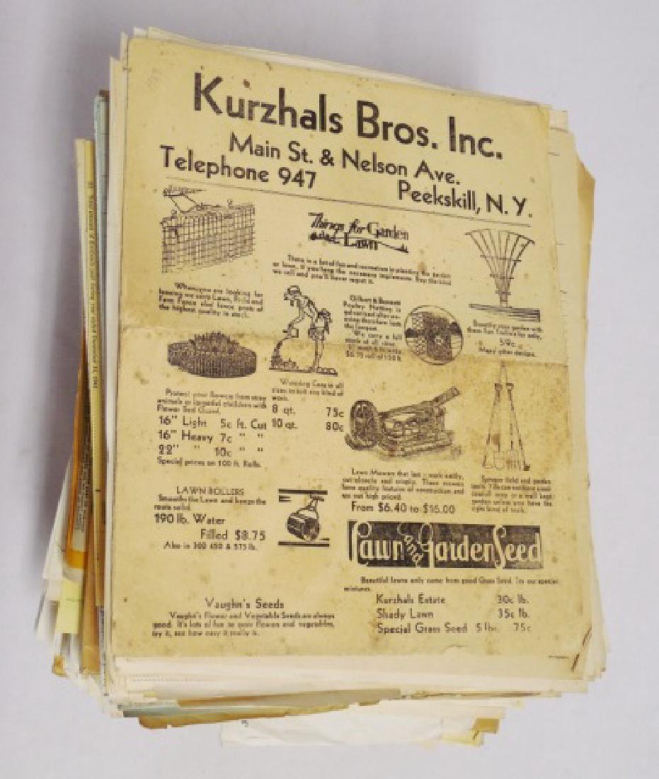 Several Hundred Pieces of Emphemera: mostly 'Kurzhals Bros, Inc." correspondence, letterheads, advertisements, sales receipts, tax records, bills, and others