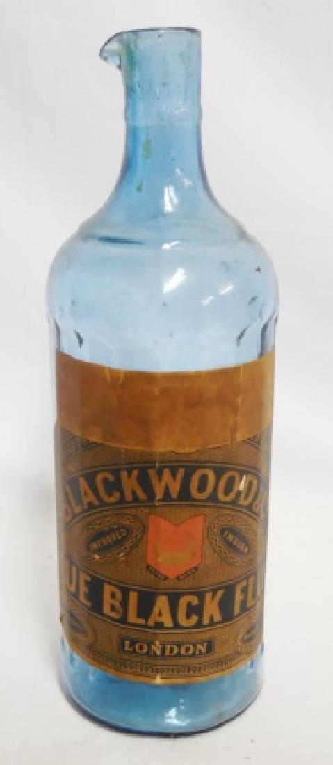"Blackwood and Co's Blue Black Fluid" Bottle: bottle has pour spout