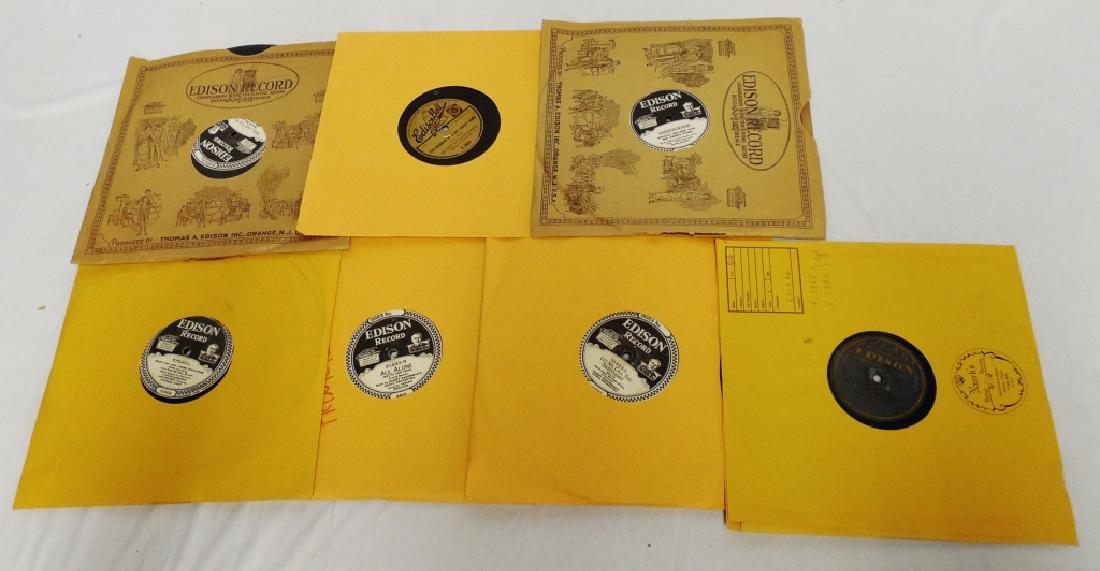 Lot of 7 Edison Records: assorted