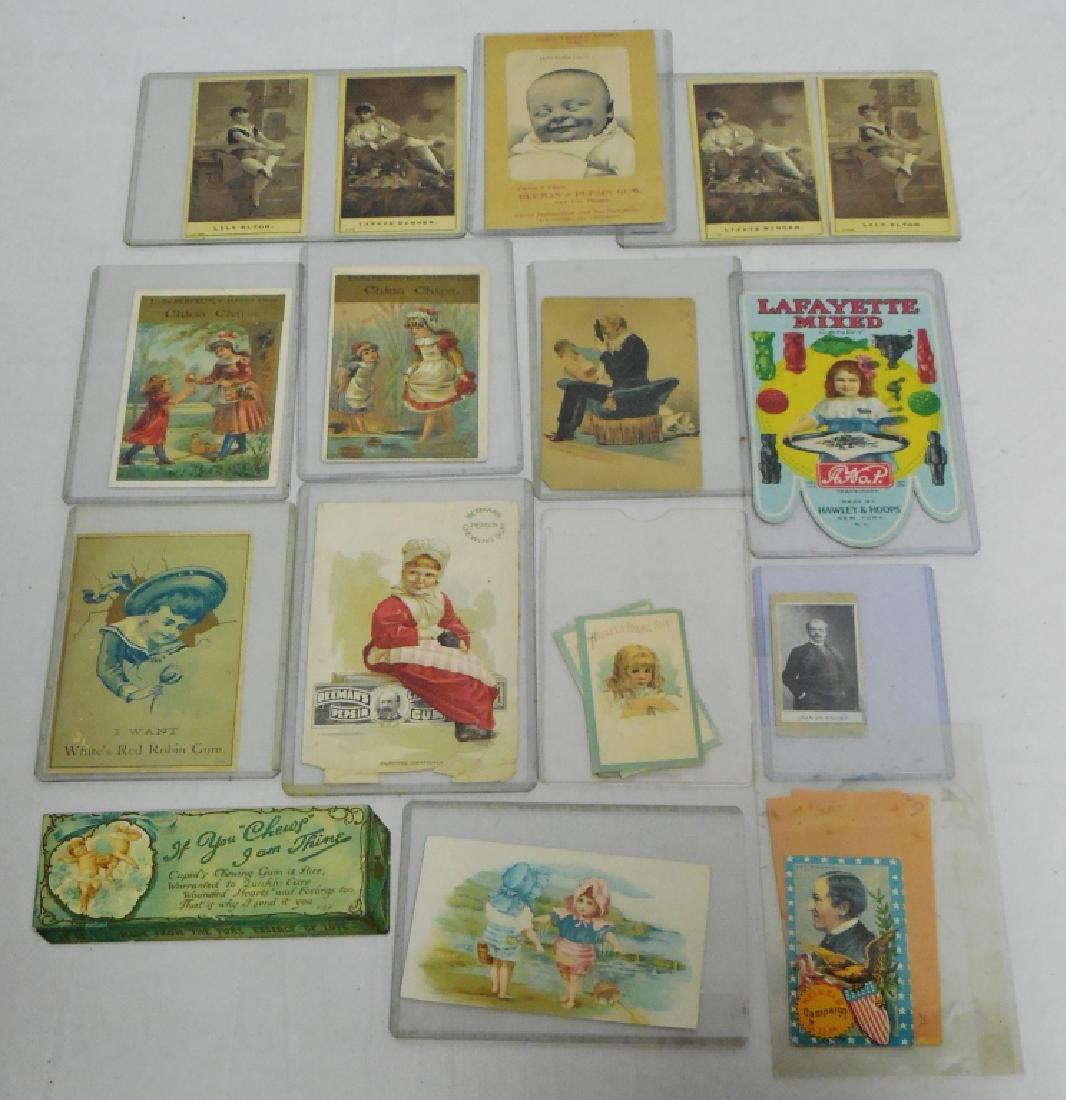 Lot of 14 Trade Cards and Other Ephemera: all gum related