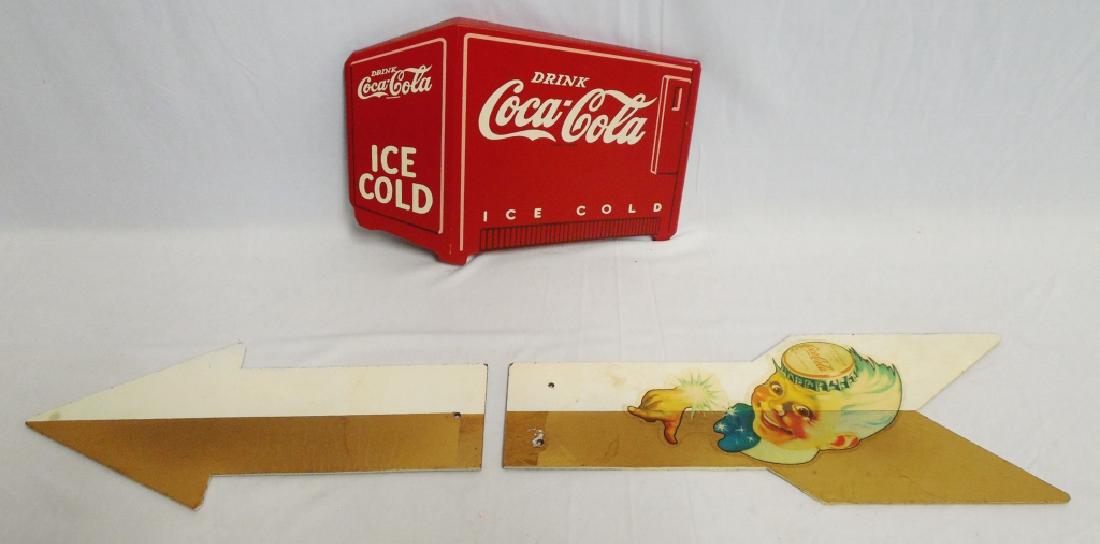 Wooden Coca-Cola Advertisement: 3 pieces