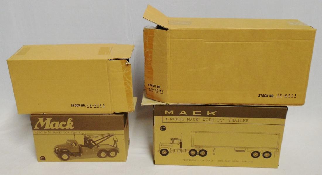 Lot of 2 First Gear Mack Trucks: 1960 B 61 and R Model