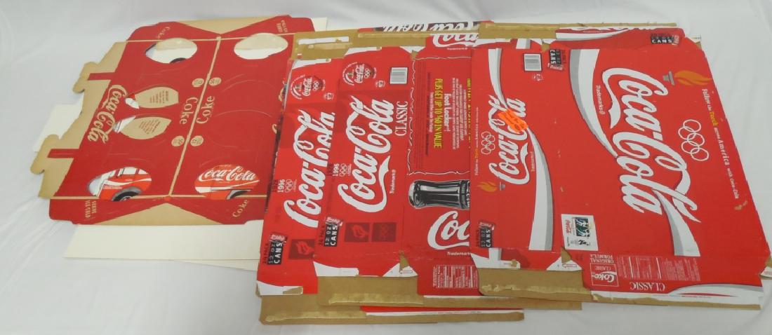 Coca-Cola Bottle and Can Cardboard Boxes: unglued and flattened
