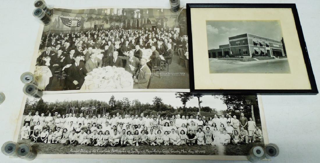 Lot of 3 Black and White Coca-Cola Photographs: Neat!