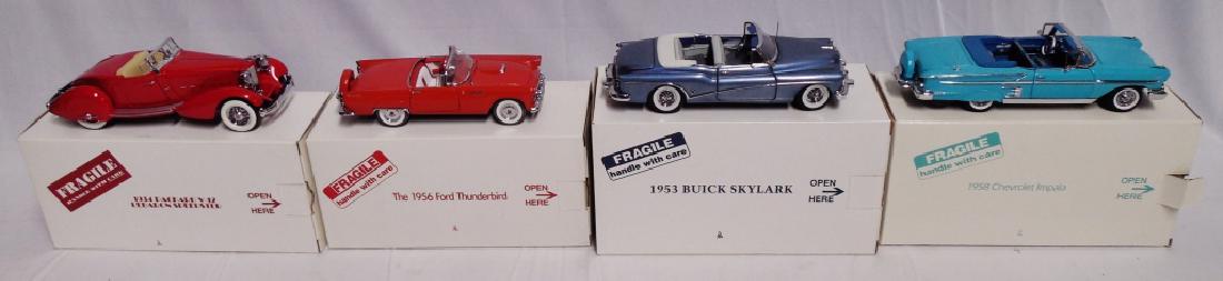 Lot of 4 Danbury Mint Cars: with boxes