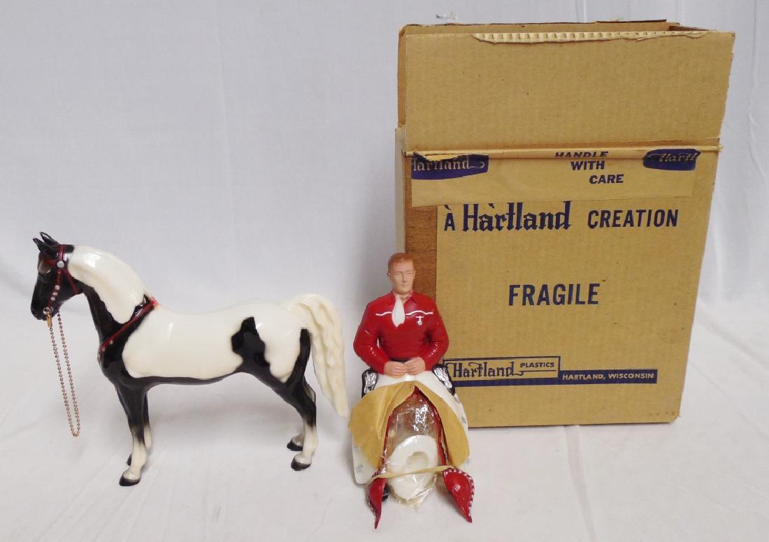 "Cowboy and Horse" 801 BKP By Hartland Plastics: with box
