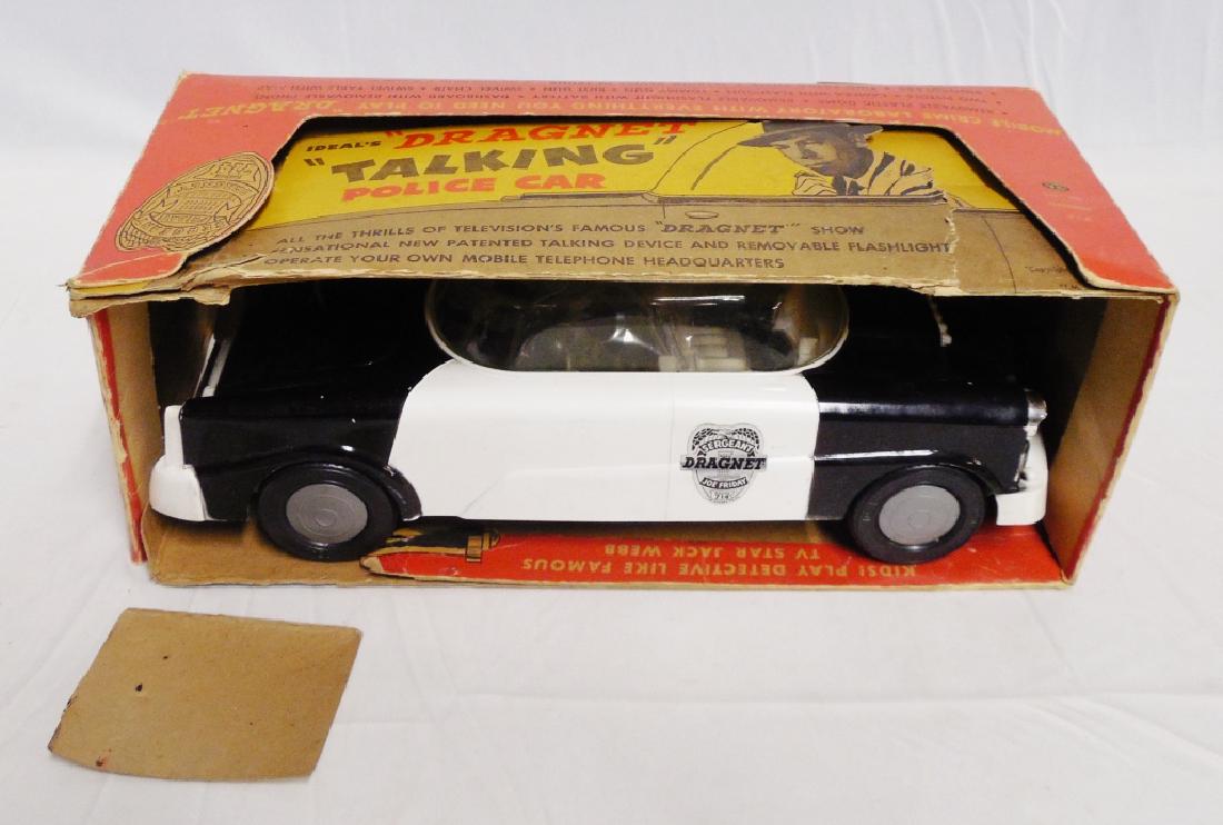 "Ideal's Dragnet Talking Police Car" with Box: NOTE: BOX IS ROUGH
