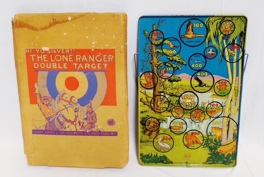 "The Lone Ranger Target Game" by Marx: with box NOTE: BOX IS DAMAGED