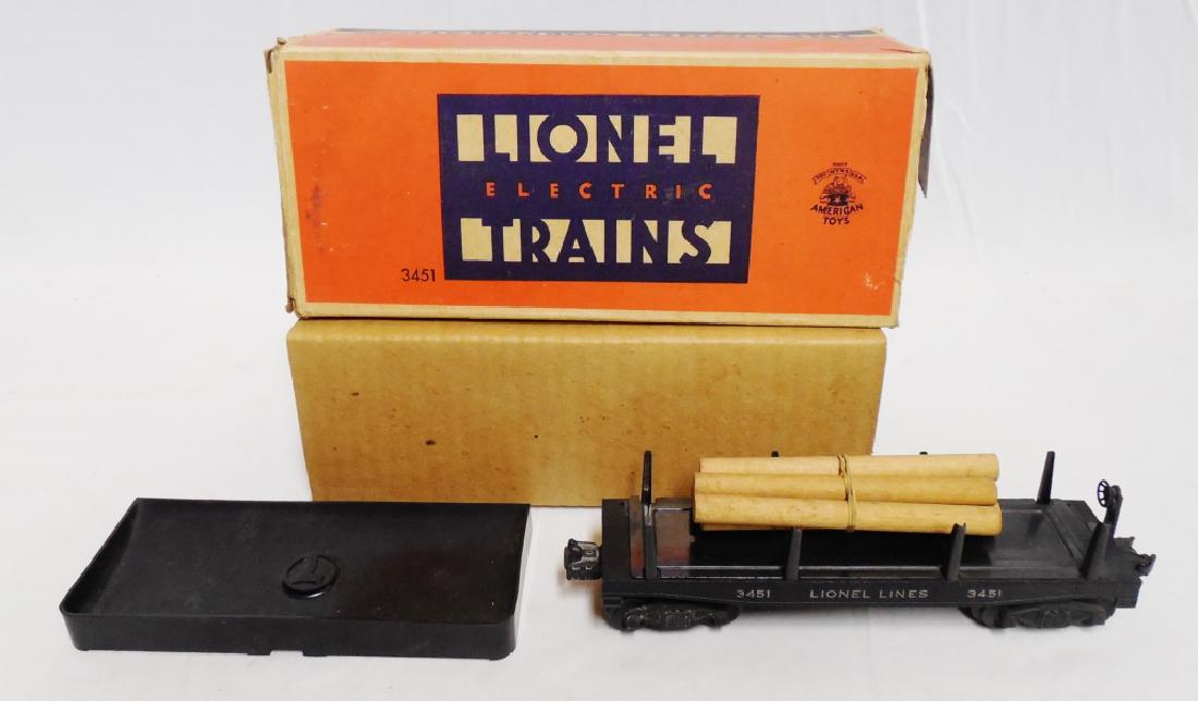 Lionel No 3451 Automatic Lumber Car: with box