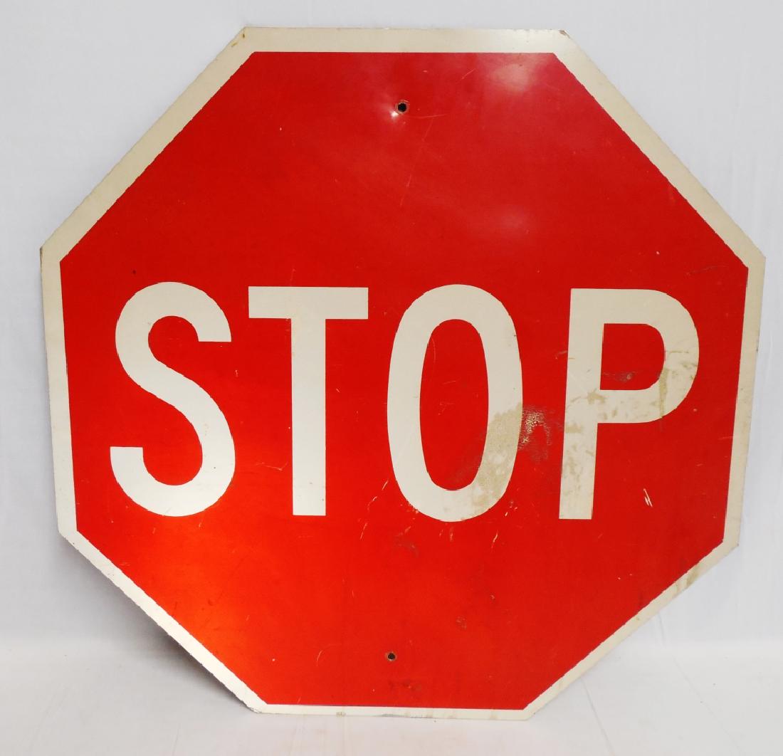 Stop Sign: measures 30" x 30"