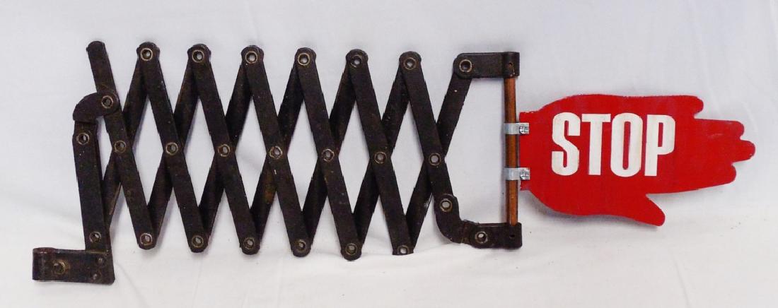 Extendable "Stop" Sign: measures 35" L when fully extended