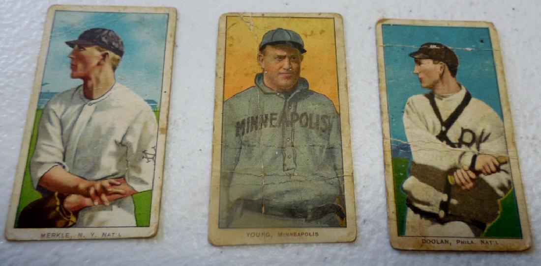 (3) T206 Cards Polar Bear Back,: Merkle, NY Natl., Young Minneapolis, Doolan Phila. Natl