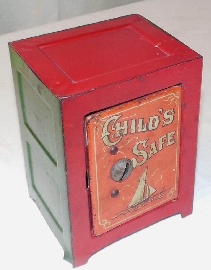 Child's Tin Safe, No Key (1 of 1)