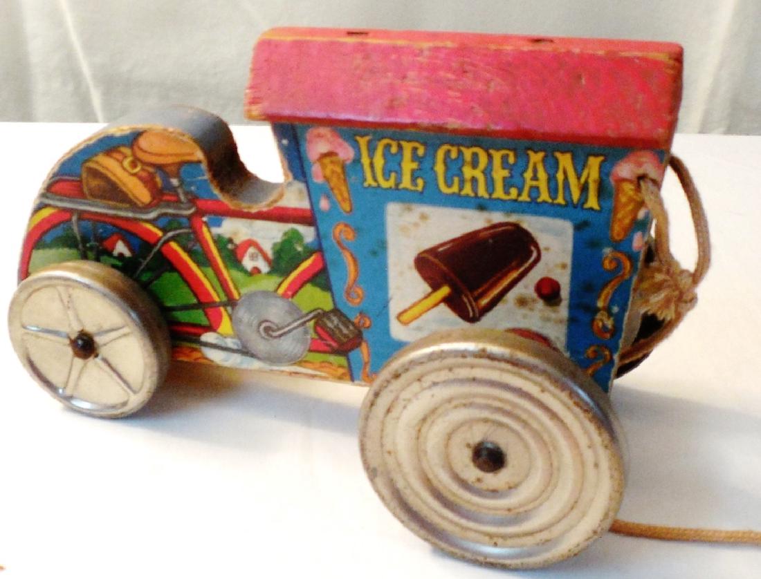 Ice Cream Cart Pull Type Wood (1 of 2)