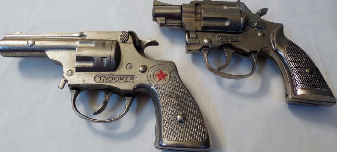 Lot of 2 Hubley Trooper Cap Guns: Star Trooper not working