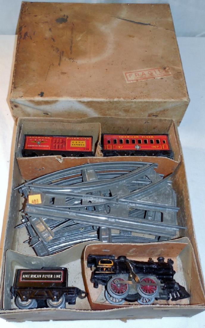 American Flyer Train Set w/ Wind-up Engine & Box (1 of 2)