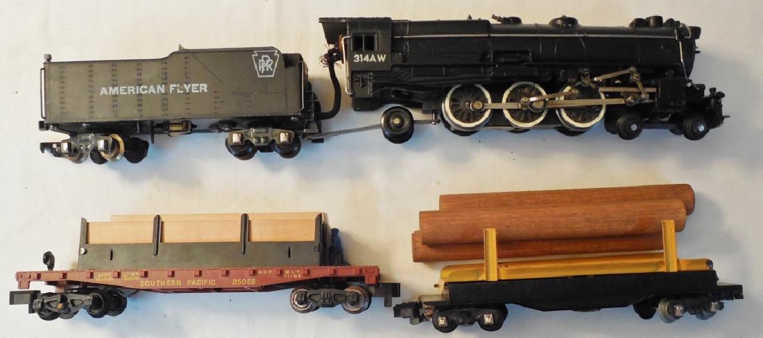 American Flyer 314AW Engine, Tender, 2 Cars (1 of 2)