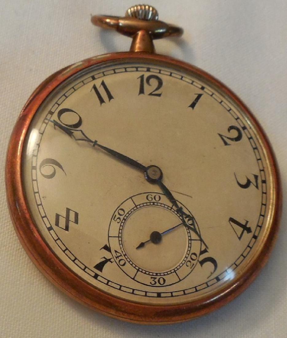 6 Longines W Co. Swiss 17 Jewels Pocket Watch: 14K gold case
