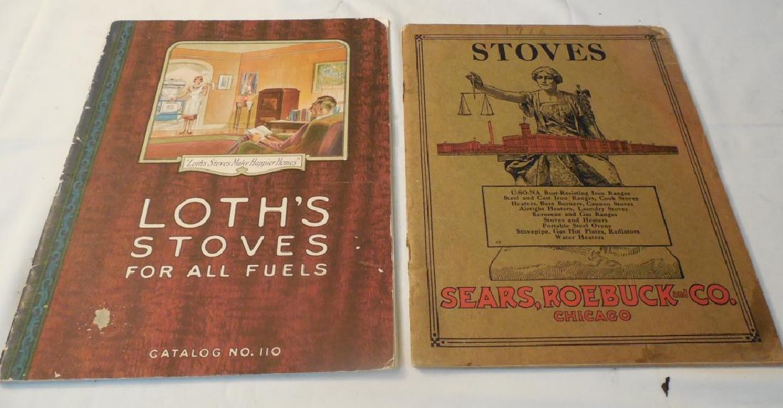 Lot of 2 Stove Catalogs: Loth's Stoves, Sears & Roebuck