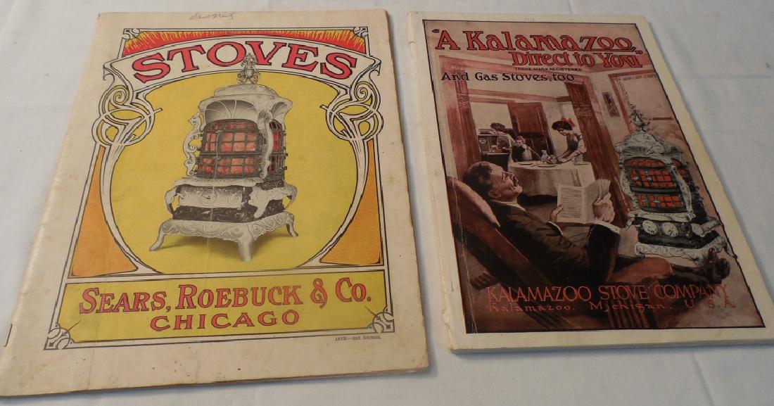 Lot of 2 Stove Catalogs: Kalamazoo, Sears & Roebuck