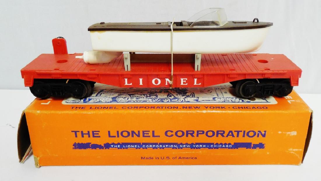Lionel No 6501 Jet Motor Boat Transport Car: with box