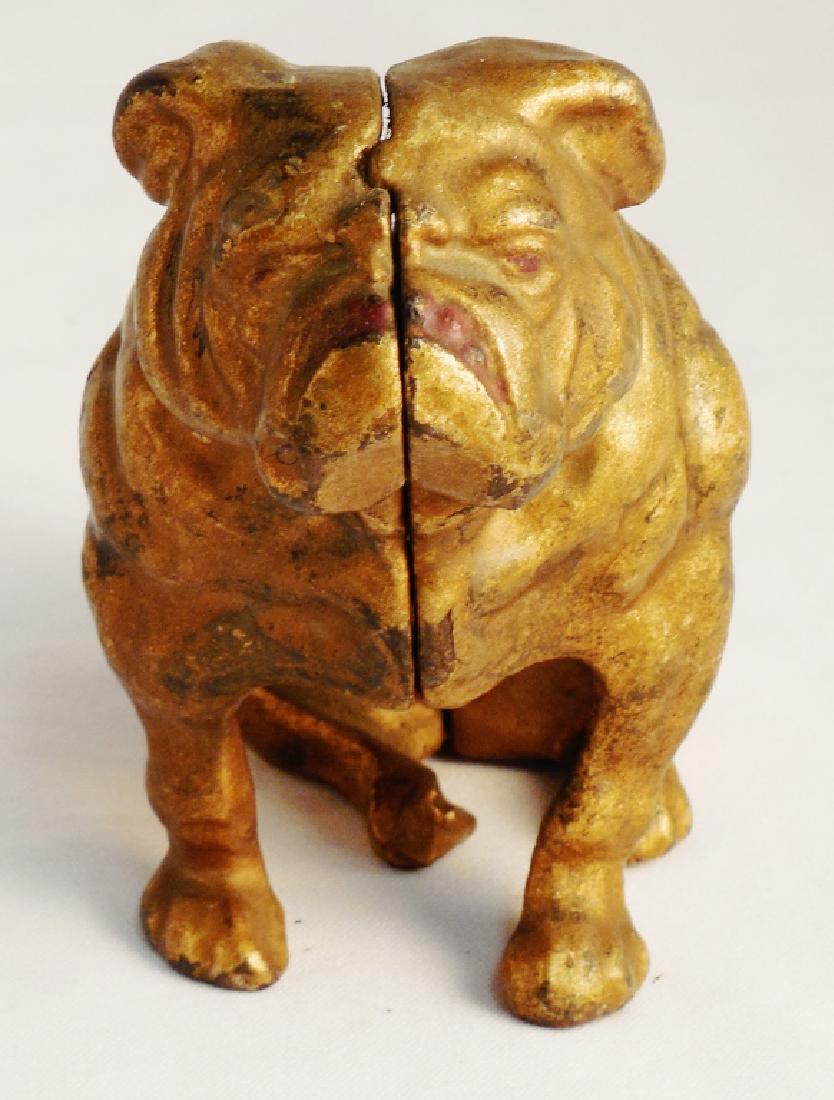 Cast Iron Bull Dog Bank: Made in Canada