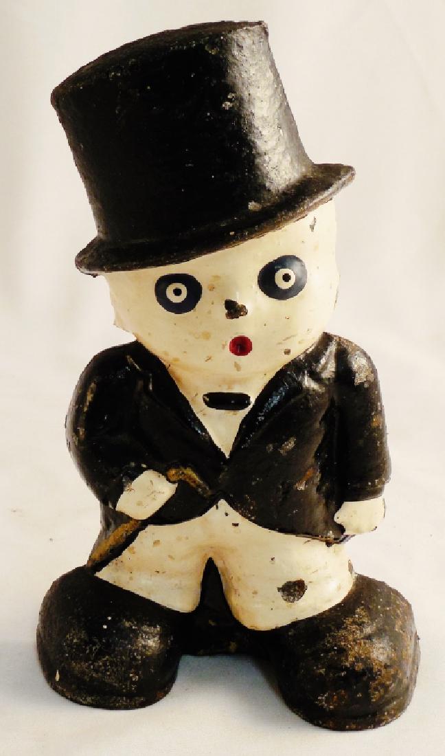Cast Iron Doorstop Panda in Tuxedo: 7" H