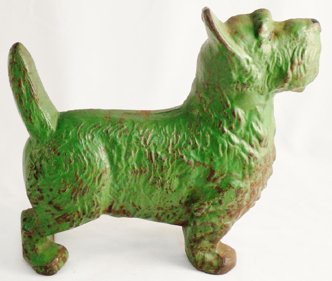 Cast Iron Doorstop Terrier: 7 1/2" H