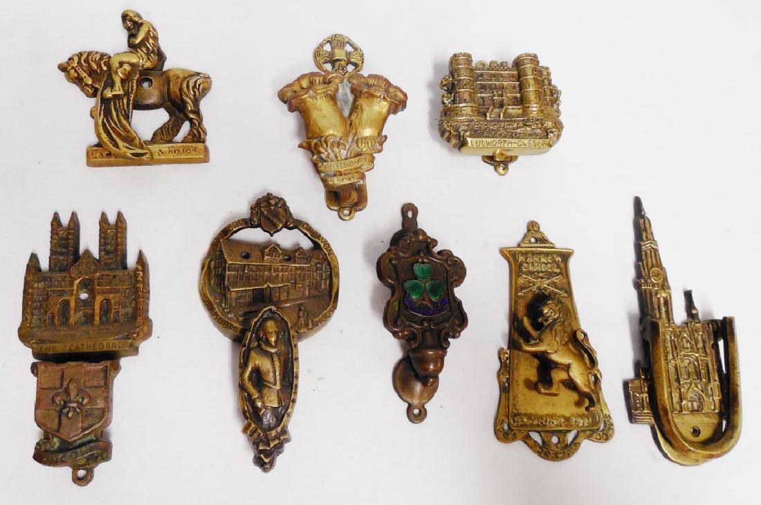 Lot of 8 Metal/Brass Door Knockers: assorted