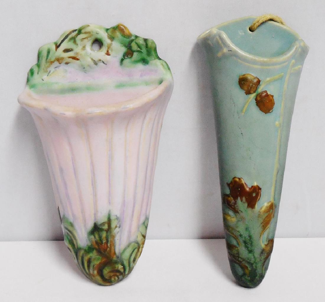 Lot of 2 Weller Wall Pockets (1 of 2)