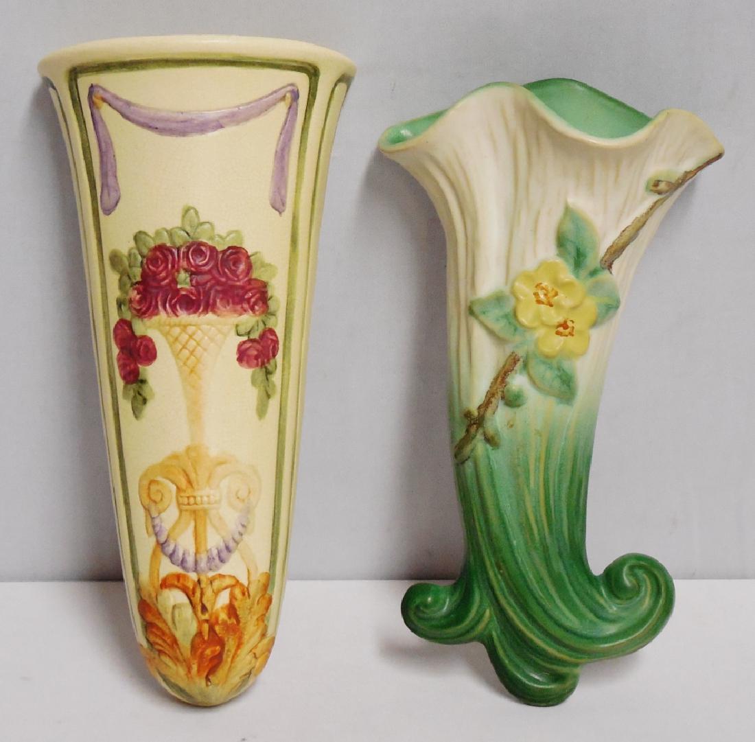 Lot of 2 Weller Wall Pockets (1 of 2)