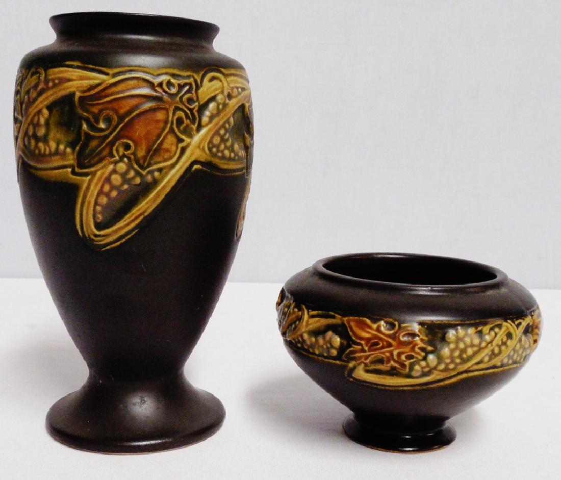 Lot of 2 Roseville Rosecraft Vintage Vases (1 of 5)