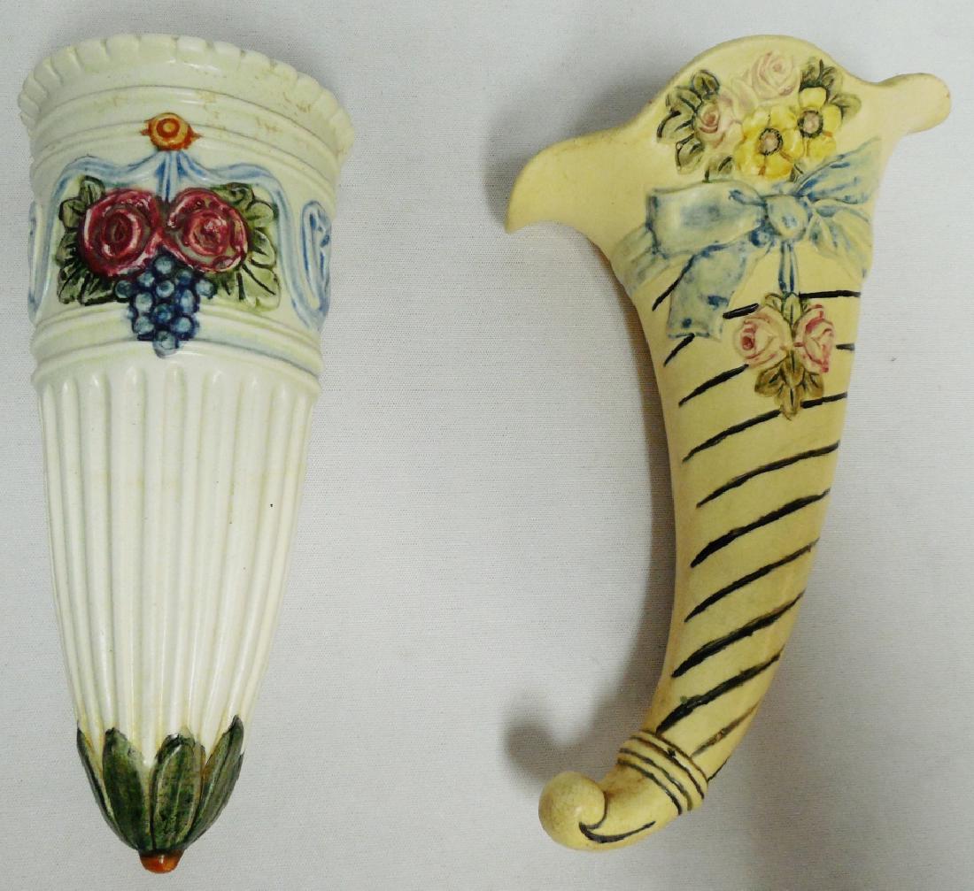 Lot of 2 Weller Wall Pockets (1 of 2)