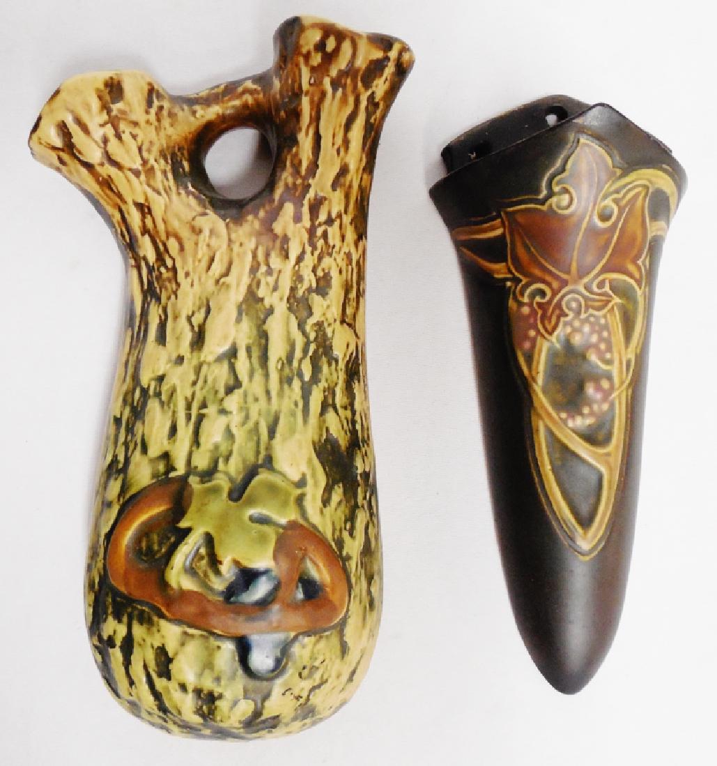 Lot of 2 Roseville Rosecraft Wall Pockets (1 of 2)