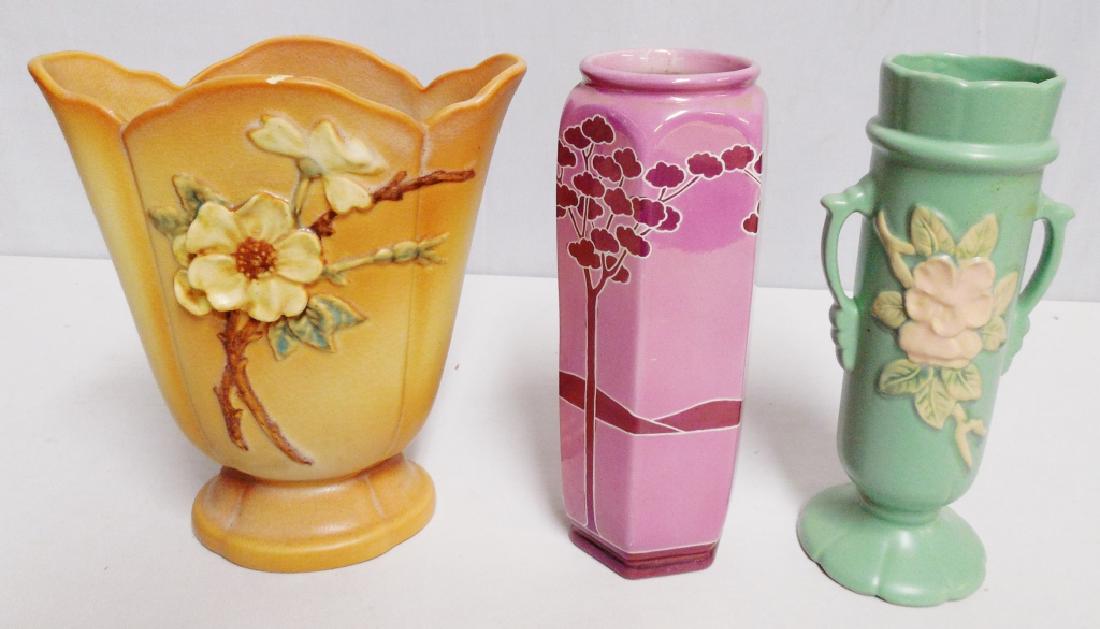 Lot of 3 Weller Vases (1 of 5)
