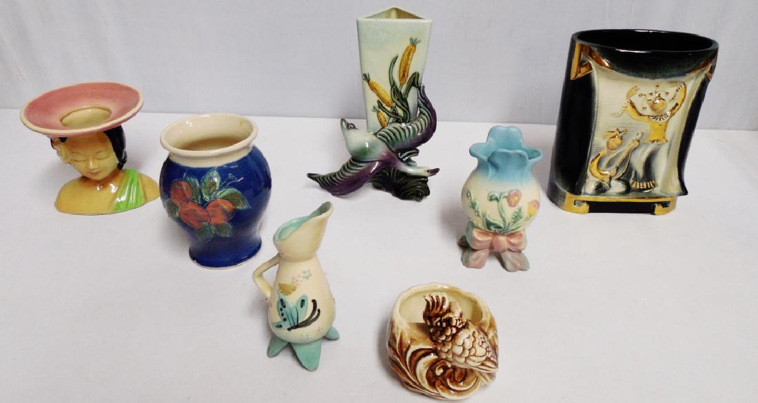 Lot of 7 Art Pottery Vases (1 of 4)
