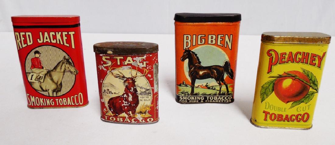 Lot of 4 Pocket Tobacco Tins (1 of 3)