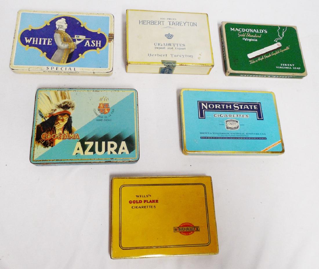 Lot of 6 Cigarette Tins (1 of 1)