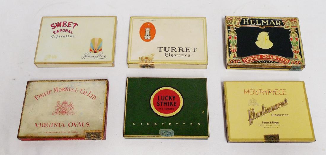 Lot of 6 Cigarette Tins (1 of 2)