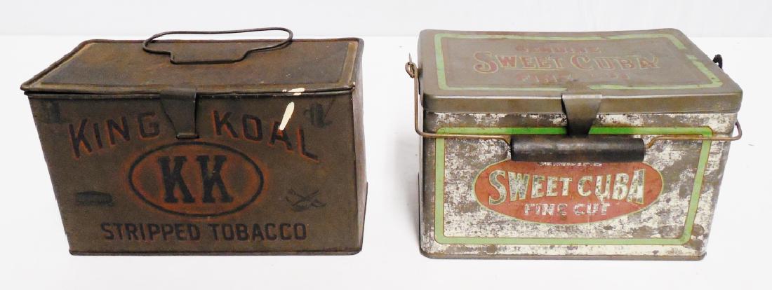 Lot of 2 Tobacco Lunch Pails (1 of 5)