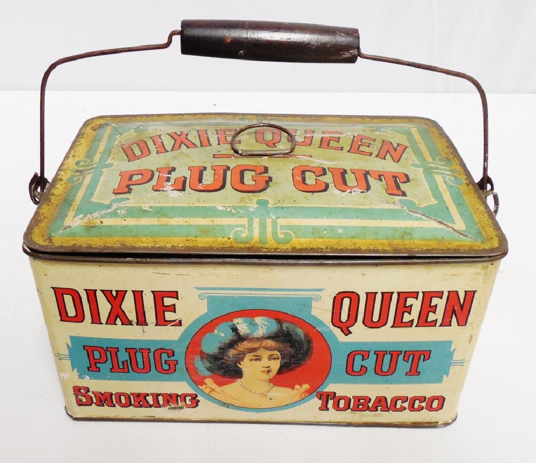 Dixie Queen Plug Cut Tobacco Lunch Pail (1 of 3)