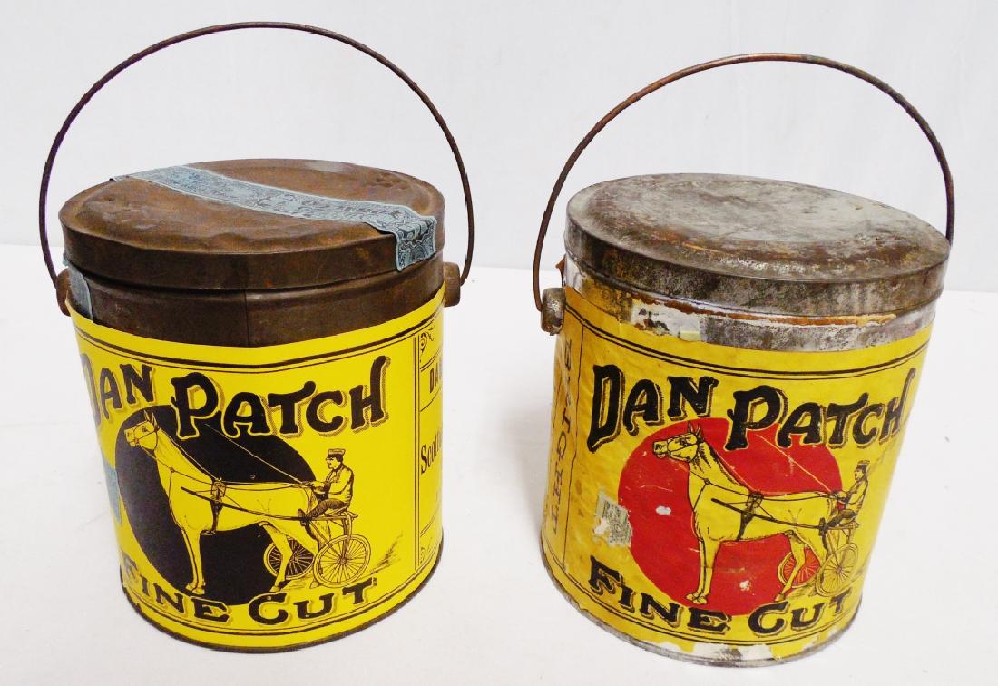 Lot of 2 Dan Patch Tobacco Pails (1 of 3)