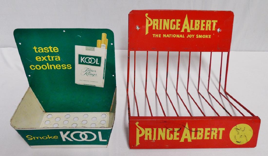 Lot of 2 Tin Tobacco Advertising Display Racks (1 of 1)