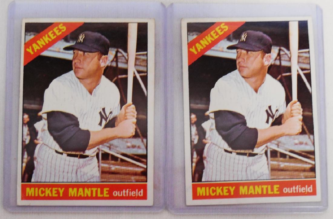 Lot of 2 Mickey Mantle Baseball Cards (1 of 2)