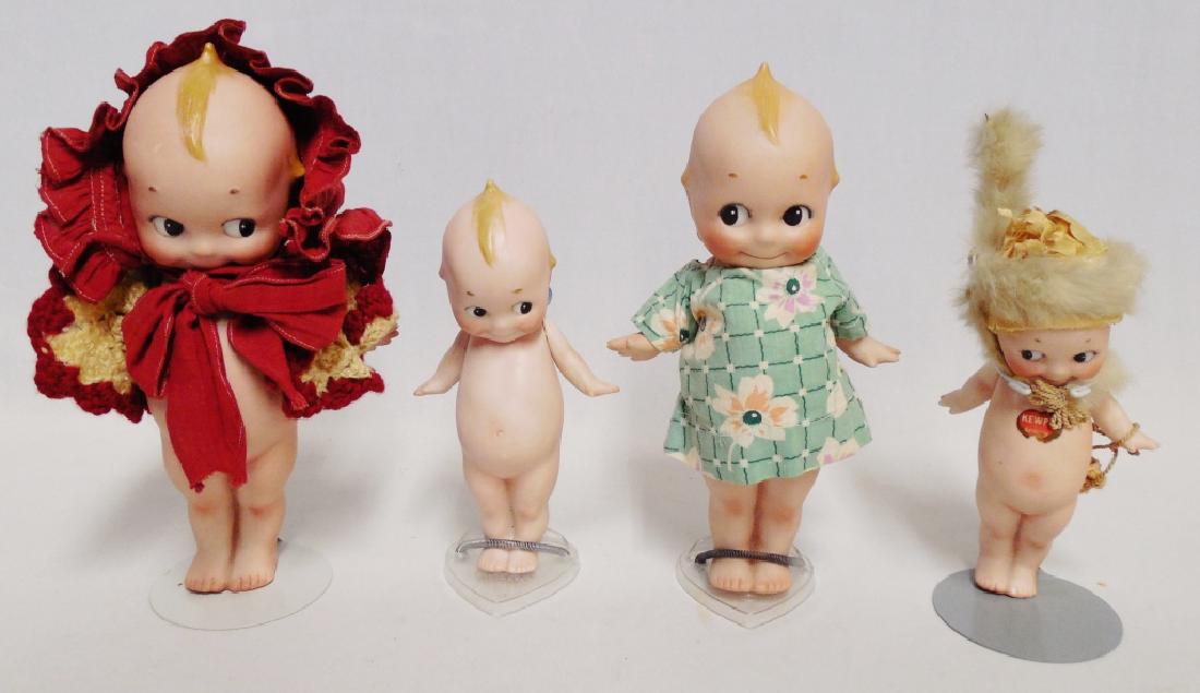 Lot of 4 Bisque Kewpie Dolls (1 of 2)