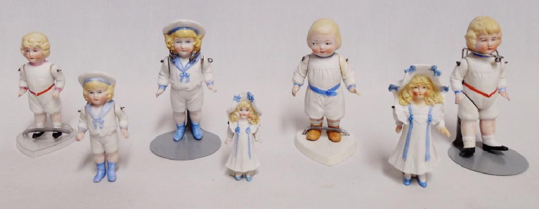 Lot of 7 Bisque Dolls (1 of 1)